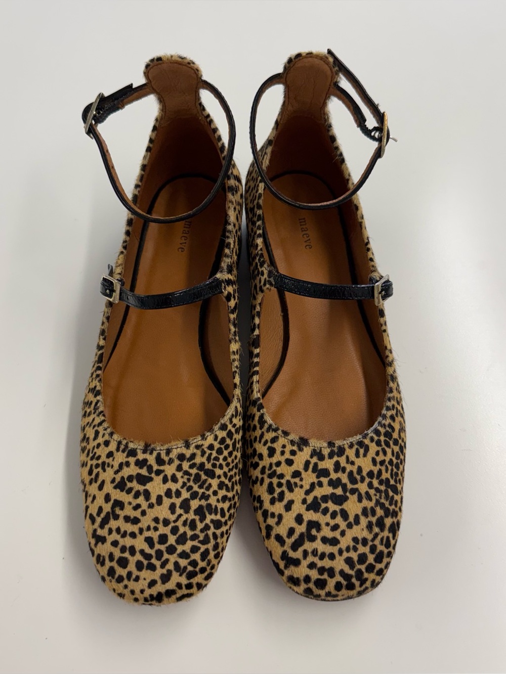 Maeve Leopard Block Heal Mary Janes